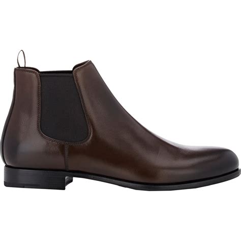 prada chelsea boots brown